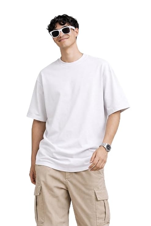 Plain Mens Tshirt White-XXL