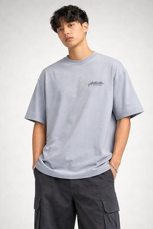 Authentic Mens Tshirt Blue-XXL