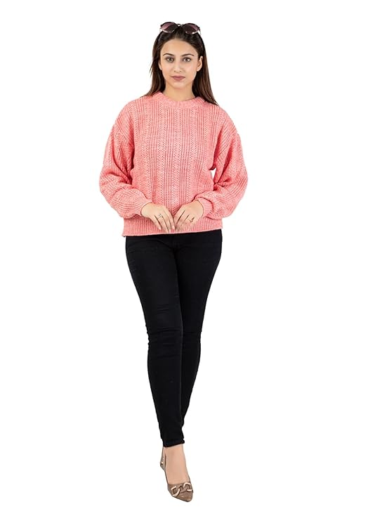 Ladies Casual Cable Knit Winter Sweater for Everyday Wear - Gajri- Size- XXL